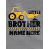 imagePersonalized Little Brother Gift for Tractor Loving Boys Toddler Kids TShirtRed