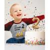 imageTstars Construction Bulldozer Im Digging Being 2 34 Sleeve Baseball Jersey Toddler Kids TShirt34 Sleeve  Red