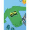 imageTstars Tractor Little Brother Newborn Outfit Baby Boy Infant Long Sleeve BodysuitGreen