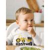 imageTstars Tractor Little Brother Newborn Outfit Baby Boy Infant Long Sleeve BodysuitWhite
