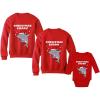 imageChristmas Cute Baby Shark Mommy Shark Daddy Shark Ugly Sweater Set for Family Mom Red MediumDaddy Red LargeBaby Red 12M 612M
