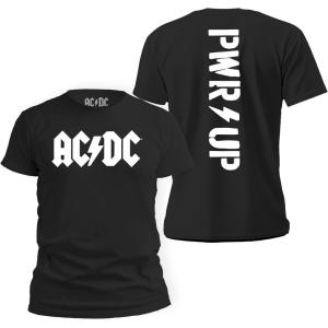 imageACDC Jagged Logo Band Power Up Tee for Men for Those About to Rock n Roll Shirt TShirtWhite Bnf  Black