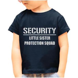imageSecurity Protection Squad Big Brother Shirt Pregnancy Announcement Sibling Boys Toddler ampamp Youth Kids TShirt 56 Navy