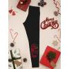 imageChristmas Leggings for Women Girls Festive Xmas Outfit Holiday Leggings Joy Peace LoveBlack