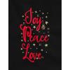 imageChristmas Leggings for Women Girls Festive Xmas Outfit Holiday Leggings Joy Peace LoveBlack