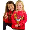 imageTstars Funny Christmas Sweater for Toddler Boys and Girls Holiday Xmas Gift ReindeerMulticolor