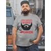imageTstars Funny Gifts for Beard Lovers Beard Scale Bearded Shirt Dad Beard Men TShirtGray