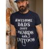 imageTstars Funny Gifts for Beard Lovers Beard Scale Bearded Shirt Dad Beard Men TShirtNavy