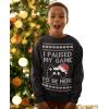 imageTstars Gaming Kids Ugly Christmas Sweatshirt Gifts for Gamers I Paused My Game to Be Here Youth Holiday Xmas SweatshirtsBlack