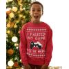imageTstars Gaming Kids Ugly Christmas Sweatshirt Gifts for Gamers I Paused My Game to Be Here Youth Holiday Xmas SweatshirtsRed