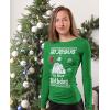 imageTstars Go Jesus Its Your Birthday Ugly Christmas Sweater Women Long Sleeve TShirtGreen