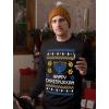 imageTstars Happy Chrismukkah Ugly Hanukkah Sweater for Men Christmas Jewish Holiday Chanukah SweatersBlack