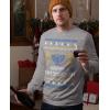 imageTstars Happy Chrismukkah Ugly Hanukkah Sweater for Men Christmas Jewish Holiday Chanukah SweatersGray
