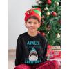 imageTstars Jawlly Santa Shark Ugly Christmas Sweatshirt Tacky Sweater Style Xmas Holiday Sweatshirts for Youth KidsBlack