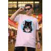 imageTstars Kawaii Cat Eating Ramen Noodle Anime Shirt for Men Women Japanese Manga Unisex Oversized ShirtsPowder Pink
