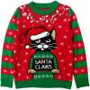 imageTstars Funny Cat Kids Ugly Christmas Sweater Youth Girls Boys Santa Claws Holiday Tacky Xmas SweatersMulticolor