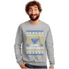 imageTstars Happy Chrismukkah Ugly Hanukkah Sweater for Men Christmas Jewish Holiday Chanukah SweatersGray