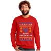 imageTstars Happy Chrismukkah Ugly Hanukkah Sweater for Men Christmas Jewish Holiday Chanukah SweatersRed