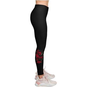 imageChristmas Leggings for Women Girls Festive Xmas Outfit Holiday Leggings Joy Peace LoveBlack