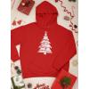 imageTstars Big White Xmas Tree Ugly Christmas Hoodie for Women Teen Girls Holiday Pullover HoodiesRed