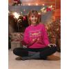 imageTstars Feliz Navidad Mexican Ugly Christmas Sweater Funny Xmas Women SweatshirtPink