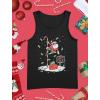 imageTstars Santa North Pole Christmas Tank Top Women Teen Girls Funny Xmas Racerback Tops