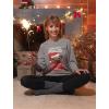 imageTstars Santa Paws Sweatshirt Women Teen Girls Pug Ugly Christmas Sweater StylePaws  Gray