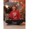 imageTstars Santa Paws Sweatshirt Women Teen Girls Pug Ugly Christmas Sweater StylePaws  Red