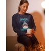 imageTstars Shark Ugly Christmas Sweater Style Women Teen Girls Jawlly Xmas SweatshirtJawlly Shark  Navy