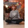 imageTstars Snowflake Sweatshirt for Women Teen Girls Ugly Christmas Sweater Style Xmas Holiday SweatshirtsGray