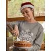 imageTstars Snowflake Sweatshirt for Women Teen Girls Ugly Christmas Sweater Style Xmas Holiday SweatshirtsGray
