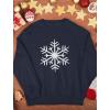 imageTstars Snowflake Sweatshirt for Women Teen Girls Ugly Christmas Sweater Style Xmas Holiday SweatshirtsNavy