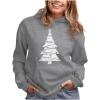 imageTstars Big White Xmas Tree Ugly Christmas Hoodie for Women Teen Girls Holiday Pullover HoodiesGray