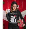 imageTstars Big Trex Santa Sweatshirt Women Teen Girls Ugly Christmas Sweater StyleBlack