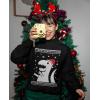 imageTstars Big Trex Santa Sweatshirt Women Teen Girls Ugly Christmas Sweater StyleBlack
