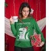 imageTstars Big Trex Santa Sweatshirt Women Teen Girls Ugly Christmas Sweater StyleGreen