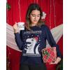 imageTstars Big Trex Santa Sweatshirt Women Teen Girls Ugly Christmas Sweater StyleNavy