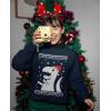 imageTstars Big Trex Santa Sweatshirt Women Teen Girls Ugly Christmas Sweater StyleNavy