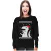 imageTstars Big Trex Santa Sweatshirt Women Teen Girls Ugly Christmas Sweater StyleBlack