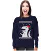 imageTstars Big Trex Santa Sweatshirt Women Teen Girls Ugly Christmas Sweater StyleNavy