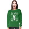 imageTstars Fa La La Llama Ugly Christmas Sweater Funny Xmas Women Sweatshirt Xmas PulloverGreen