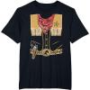 imageCowboy Cowgirl Halloween Easy Costume Outfit TShirtBlack