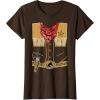 imageCowboy Cowgirl Halloween Easy Costume Outfit TShirtBrown