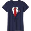 imageFunny USA President Suit Easy Halloween Costume TShirtNavy Blue