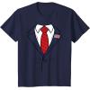 imageFunny USA President Suit Easy Halloween Costume TShirtNavy Blue