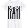 imageHalloween Striped Suit and tie 80s Style TShirtWhite
