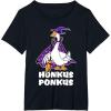 imageHonkus Ponkus Goose Shirt Funny Halloween Costume Witch Hat TShirtBlack
