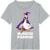 imageHonkus Ponkus Goose Shirt Funny Halloween Costume Witch Hat TShirtHeather Grey