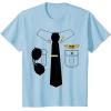 imagePilot Halloween Costume Outfit Suit TShirtBaby Blue