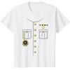imageShip Captain Sailor Skeeper Halloween Costume Outfit TShirtWhite